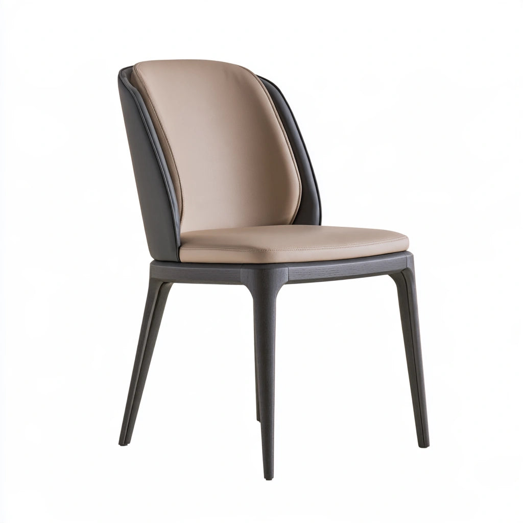 Chaise de salle à manger aux lignes épurées, coloris blanc