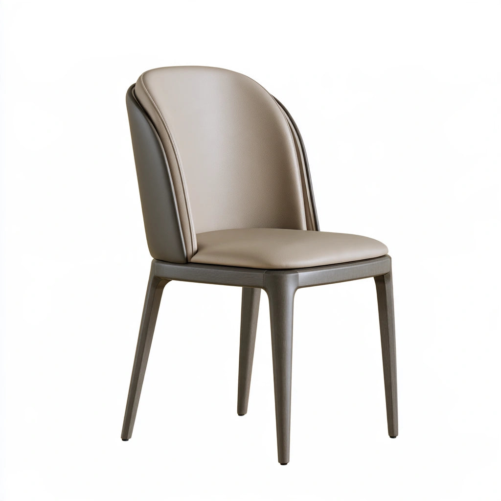 Chaise de salle à manger aux lignes épurées, coloris blanc