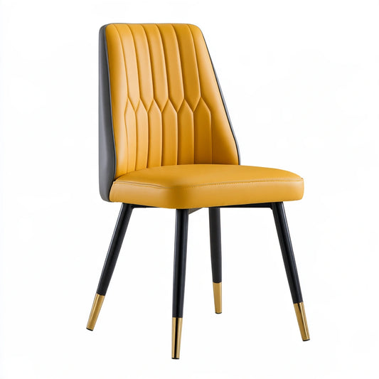 Chaise de salle à manger aux lignes épurées, coloris gris