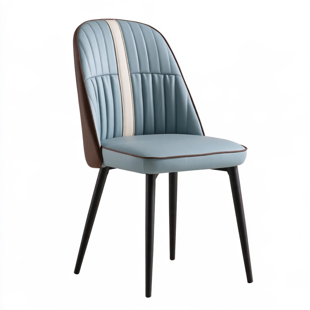 Chaise de salle à manger aux lignes épurées, coloris gris