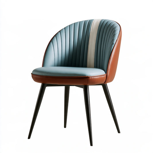 Chaise de salle à manger aux lignes épurées, coloris gris